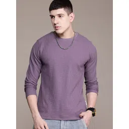 The Roadster Lifestyle Co. Textured Knit T-shirt image 3