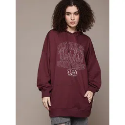 The Roadster Lifestyle Co. Typography Print Hooded Sweatshirt-picture-41