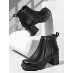 The Roadster Lifestyle Co Women Block-Heeled Chelsea Boots-picture-37