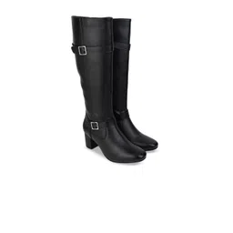 The Roadster Lifestyle Co Women Block Heeled Knee Boots-picture-20