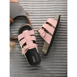 The Roadster Lifestyle Co Women Casual Slip-On Open Toe Flats-picture-35