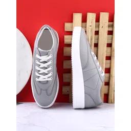 The Roadster Lifestyle Co. Women Grey Lace Up Sneaker-picture-21