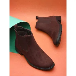 The Roadster Lifestyle Co. Women Heeled Mid-Top Lightweight Chelsea Boots-picture-38