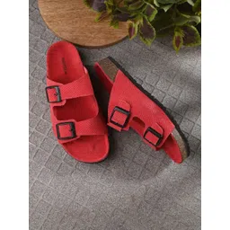 The Roadster Lifestyle Co. Women Leather Open Toe Flats-picture-33