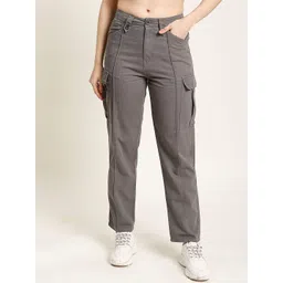 The Roadster Lifestyle Co Women Pure Cotton Cargo Trouser-picture-31