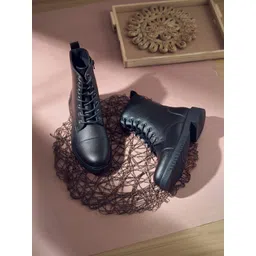 The Roadster Lifestyle Co Women Textured Ankle Length Versatile Boot-picture-19