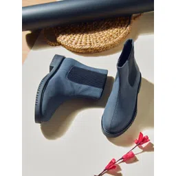 The Roadster Lifestyle Co Women Textured Ankle Length Versatile Boot-picture-27