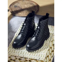 The Roadster Lifestyle Co Women Textured Ankle Length Versatile Boot-picture-24