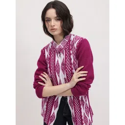 The Roadster Lifestyle Co. Women Woollen Longline Cardigan-picture-25