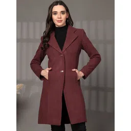 The Roadster Lifestyle Co Wool Single-Breasted Notched Lapel Collar Overcoat-picture-30