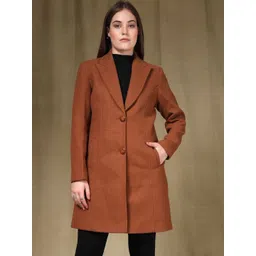 The Roadster Lifestyle Co Wool Single-Breasted Notched Lapel Collar Overcoat-picture-37