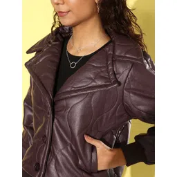 The Roadster Lifestyle Co.Faux Leather Quilted Jacket image 2