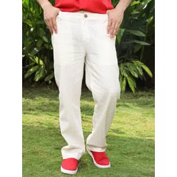 ROAR FOR GOOD Men Comfort-Fit Hemp Smart Casual Trousers-picture-20