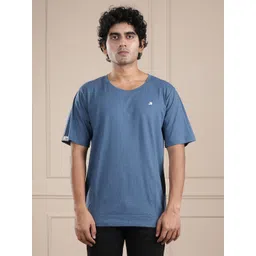 ROAR FOR GOOD Men Organic Cotton Solid Round Neck T-shirt-picture-19
