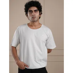 ROAR FOR GOOD Men Solid Round Neck Organic Cotton T-shirt-picture-18