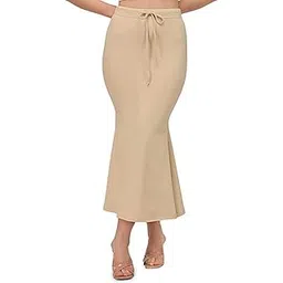 robes Store Women's Lycra Cotton Saree Shapewear Petticoat Stretchable Thigh & Hip Shaper Saree Silhouette Shapewear for Women-picture-36