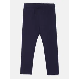 Robinbosky Girls Navy Blue Premium Stretchable Churidar Length Leggings-picture-26