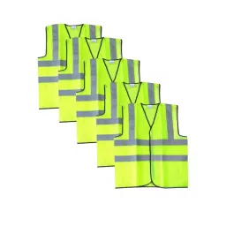 Robustt Green Standard Size Safety Jacket, (Pack of 5)-picture-25
