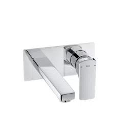 Roca RT5A3L20C00 Escuadra Chrome Silver Stainless Steel Basin Mixer image 1