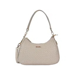 Rocia Beige Solid Shoulder Handbag-picture-34