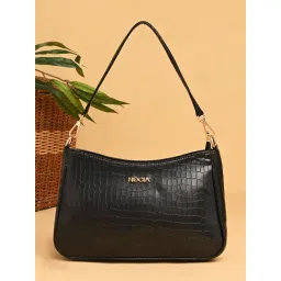 ROCIA By Regal Black Women Croco Shoulder Bag-picture-18