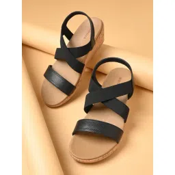 Rocia by Regal Women's Black Sling Back Wedges-picture-23