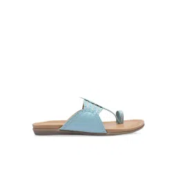 Rocia by Regal Women's Blue Toe Ring Sandals-picture-21