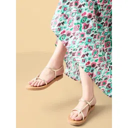 Rocia by Regal Women's Gold Sling Back Sandals-picture-10