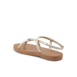 Rocia by Regal Women's Gold Sling Back Sandals image 4