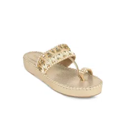Rocia by Regal Women's Gold Toe Ring Wedges-picture-23