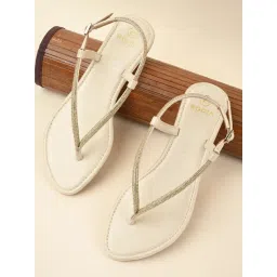 Rocia by Regal Women's Golden Back Strap Sandals-picture-38