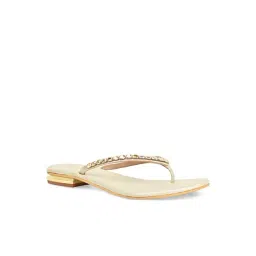 Rocia by Regal Women's Golden Thong Sandals-picture-37