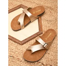 Rocia by Regal Women's Golden Toe Ring Sandals-picture-34