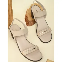 Rocia by Regal Women's Ivory Ankle Strap Sandals-picture-32