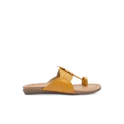 Rocia by Regal Women's Mustard Toe Ring Sandals-picture-32