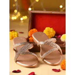 Rocia by Regal Women's Rose Gold Casual Sandals-picture-17