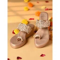 Rocia by Regal Women's Rose Gold Toe Ring Wedges-picture-26