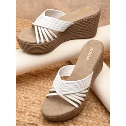 Rocia by Regal Women's White Casual Wedges-picture-44