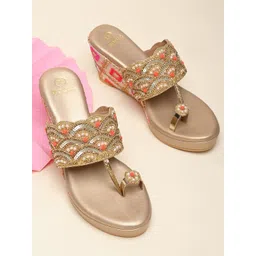 Rocia Ethnic Wedge Sandals image 1