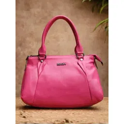 Rocia Pink Solid Medium Handbag-picture-24