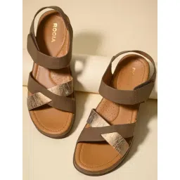 Rocia Women Comfort Antique Gold Sandal-picture-28