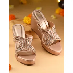 Rocia Women Embellished Party Wedge Sandals-picture-14