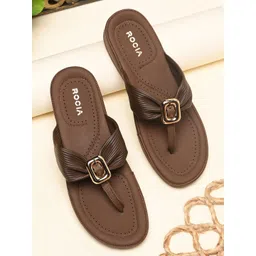 Rocia Women Open Toe Flats with Buckles-picture-13