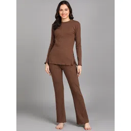 Rock Paper Scissors Ribbed Long Sleeves T-Shirt with Trousers-picture-34