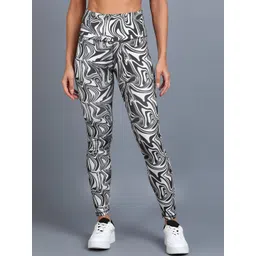 Rock Paper Scissors Women Printed Length Training Tights-picture-35