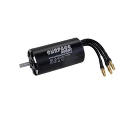 Rocket 3670 brushless rc boat motor 4POLE ￠5.0mm Black (1550 KV)-picture-37