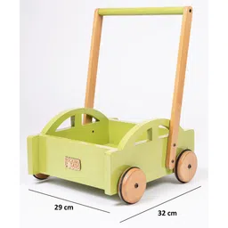 Rocking potato Wooden Push Cart Car shaped - Green-picture-22