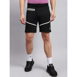 Rock.it Black Cotton Regular Fit Shorts-picture-15