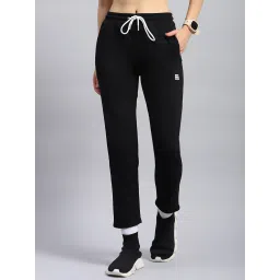 Rock.it Black Cotton Regular Fit Trackpants image 1