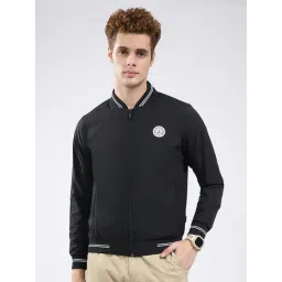 Rock.it Black Polyester Solid Regular Fit Jacket-picture-14